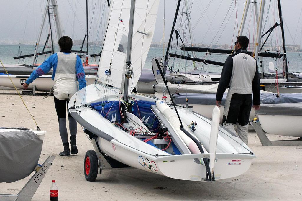 Boat park pre ISAF Sailing World Cup Palma 2014 © Sail-World.com http://www.sail-world.com